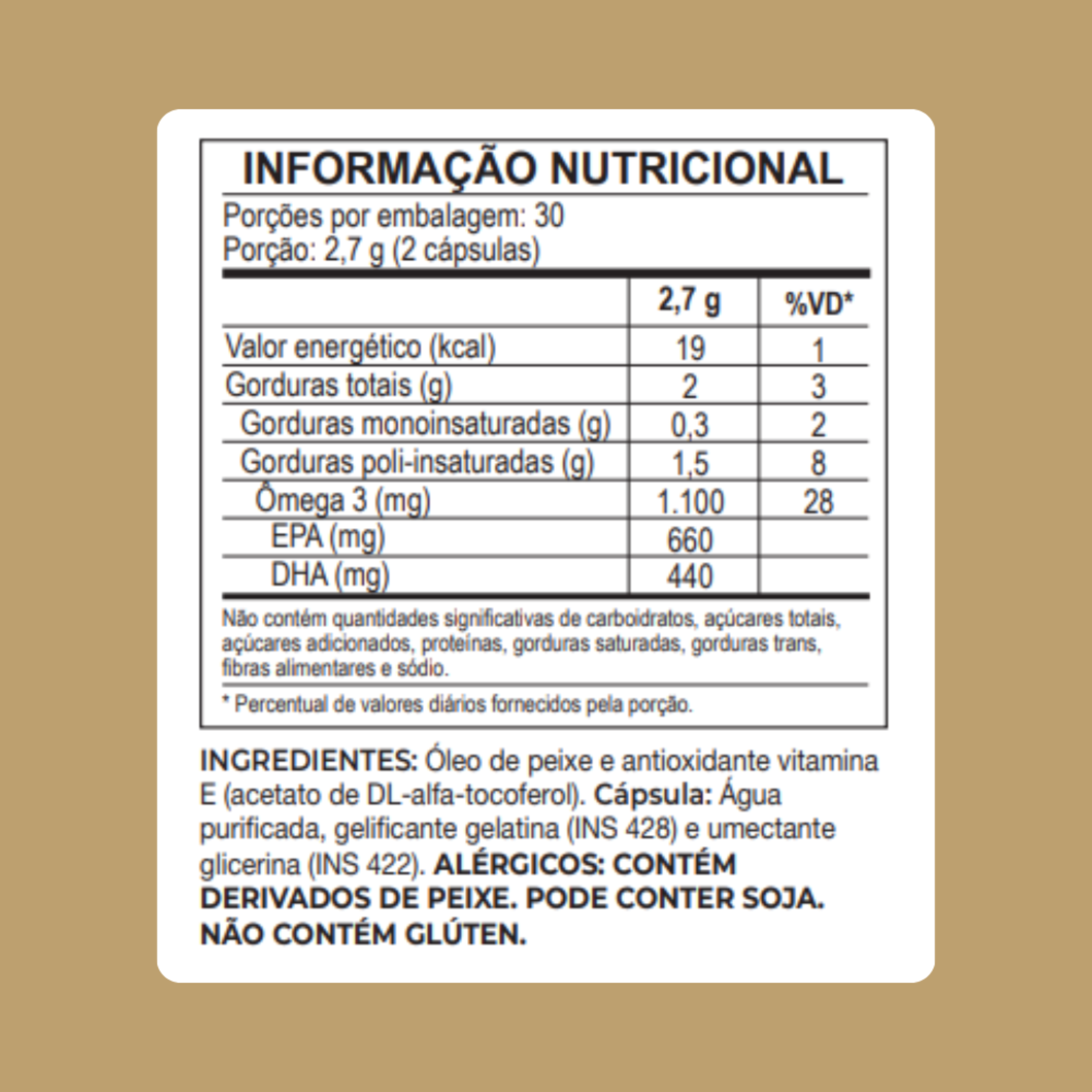 Ômega-3 60 Cápsulas